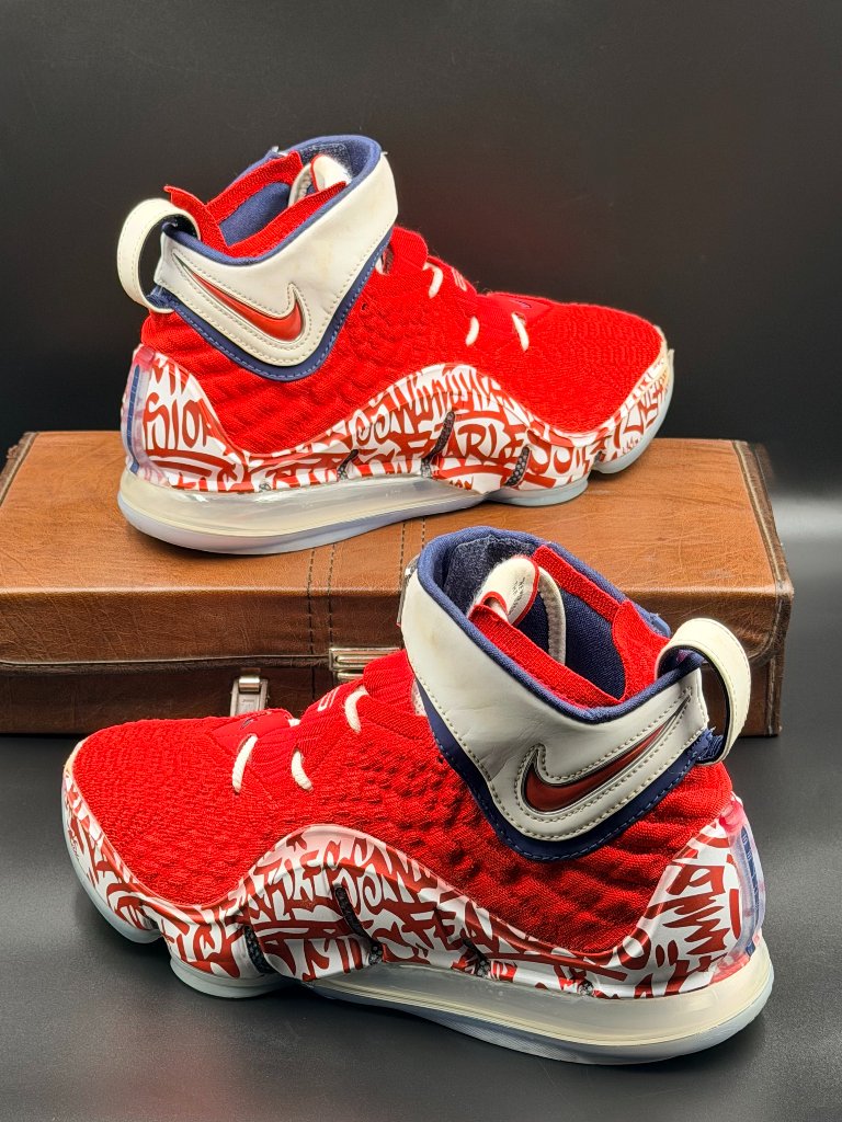 Nike Lebron 17 Lebron 4 Red Graffiti